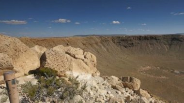 Arizona 'da Göktaşı Krateri Doğal Tarihi Yer İmleri ABD Pan R