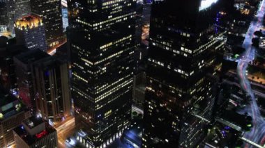Şehir manzarası Neon Los Angeles Zaman Hızı Işık İzleri