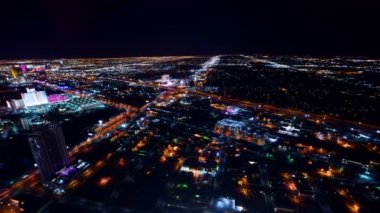 Nevada 'da Las Vegas Zaman Süreleri Hızlandırılmış Şehir Gecesi