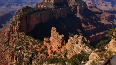 Grand Canyon Ulusal Parkı Kuzey Rim Eğimli Cape Royal Arizona ABD