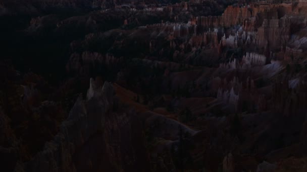Bryce Canyon Nationalpark Nacht Zeitraffer Sonnenaufgang Sunrise Point Utah Südwest — Stockvideo