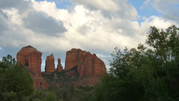 Sedona Time Lapse Cathedral Rock Arizona Suroeste Estados Unidos — Vídeos de Stock