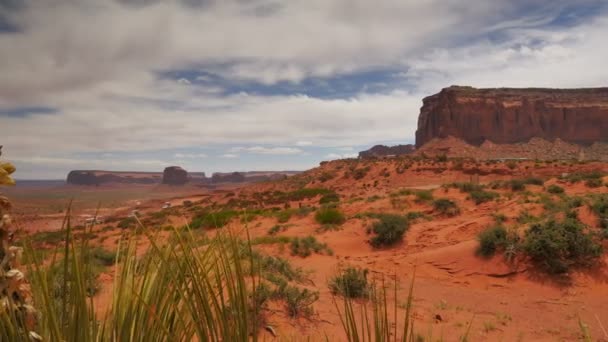 Monument Valley Dolly Shot Desert Arizona Utah Southwest Usa — Stock Video