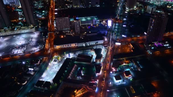 Las Vegas Time Lapse Cityscape Las Vegas Strip Nuit Dans — Video