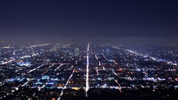 Los Angeles City Grids Time Lapse — Vídeos de Stock