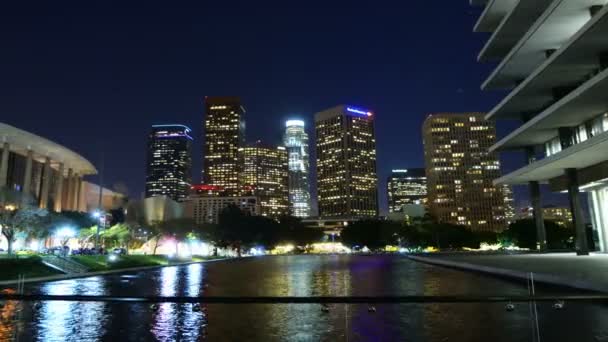 Los Angeles Downtown Time Lapse Hyperlapse Dolly — Vídeo de stock