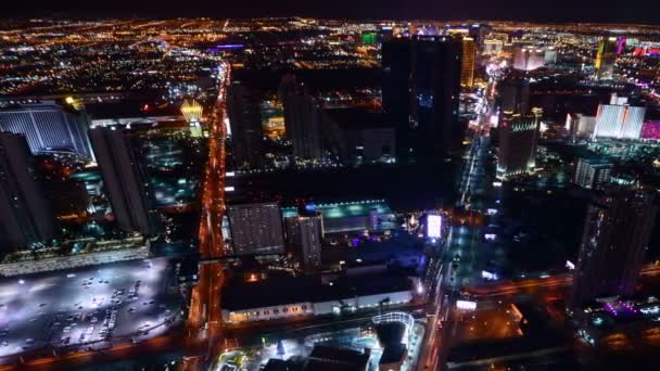 Las Vegas Time Lapse Cityscape Las Vegas Strip Notte Nevada — Video Stock