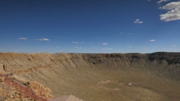 美国亚利桑那州的陨石坑自然地标 — 图库视频影像