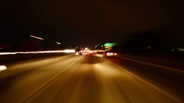 驾驶超速洛杉矶城市景观 — 图库视频影像
