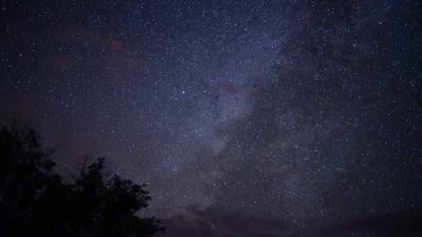 Büyük Kanyon Yıldızları Samanyolu Zaman Dönemi Güney Rim Mather Noktası — Stok video