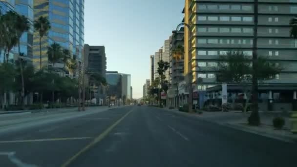 Phoenix Downtown Driving Time Lapse Sunset Arizona Verenigde Staten — Stockvideo