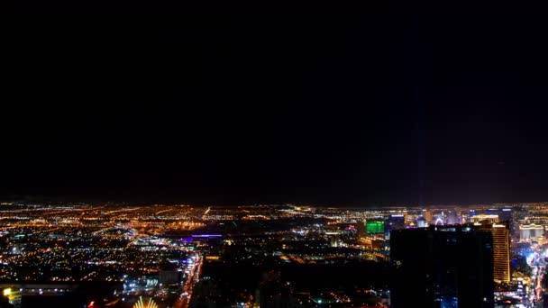 Las Vegas Zeitraffer Stadtbild Las Vegas Strip bei Nacht in Nevada USA