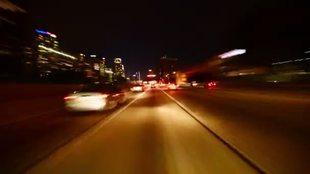 Jazda Hiperlapse Los Angeles Cityscape — Wideo stockowe