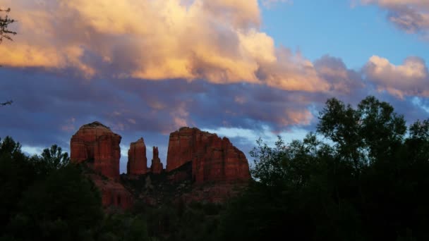 Sedona Cathedral Rock Arizona Suroeste Estados Unidos — Vídeos de Stock