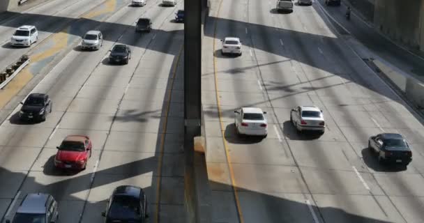 Snelwegtijd Lapse Los Angeles Binnenstad — Stockvideo