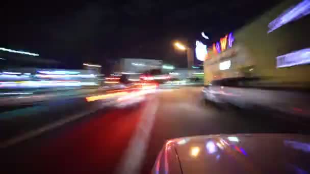驾驶Pov Time Lapse Loop洛杉矶之夜 — 图库视频影像