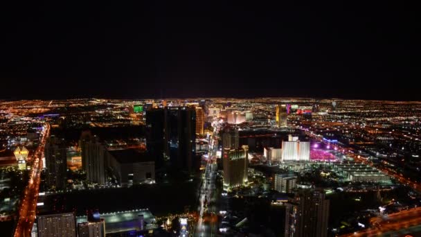 Las Vegas Zaman Süreleri Hızlandırması Las Vegas Bulvarı Nevada Abd — Stok video