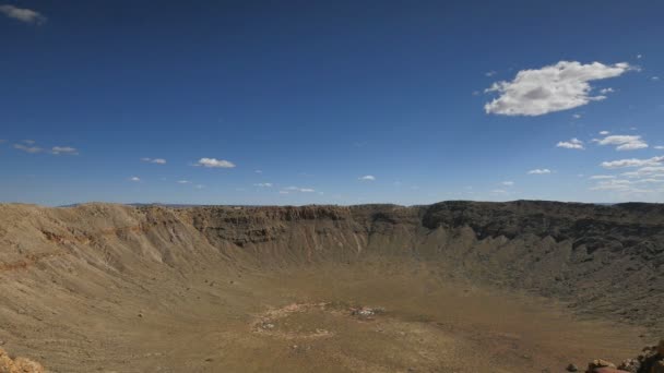 Meteor Crater Naturligt Landmärke Arizona Usa Time Lapse — Stockvideo