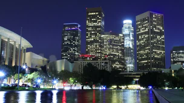 Los Angeles Downtown Time Lapse Gebouwen — Stockvideo