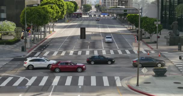 ロサンゼルス中心街の交通 — ストック動画