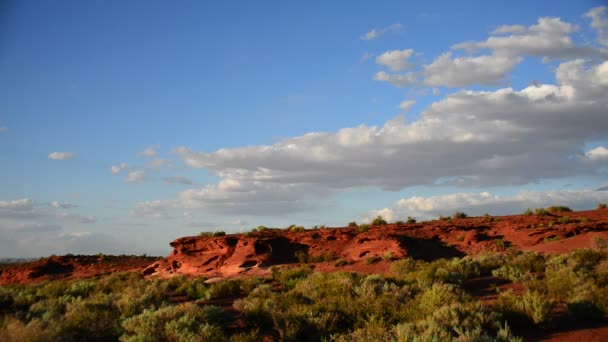 Wupatki Ulusal Anıtı Günbatımı Günbatımı Günbatımı Arizona Güneybatı Abd — Stok video