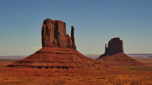 Monument Valley Daytime Arizona Utah Suroeste Estados Unidos — Vídeo de stock