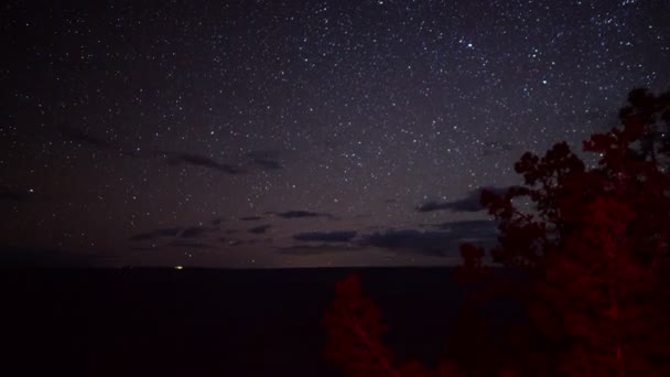 Grand Canyon National Park Stars Astro Dolly Zeitraffer South Rim — Stockvideo