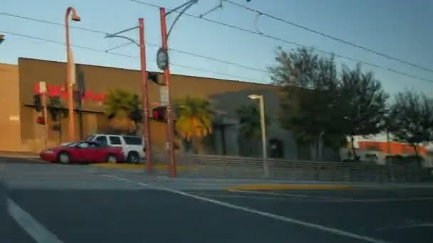 Phoenix Downtown Fahrzeit Zeitraffer Sonnenuntergang Arizona Usa — Stockvideo