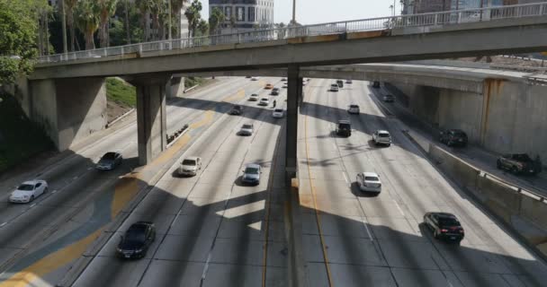 Traffico Autostrada Nel Centro Los Angeles — Video Stock