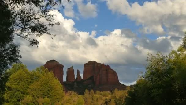 Sedona Cathedral Rock Arizona Południowo Zachodnie Stany Zjednoczone — Wideo stockowe