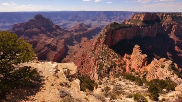 Grand Canyon National Park North Rim Inclinar Cabo Real Arizona — Vídeo de Stock