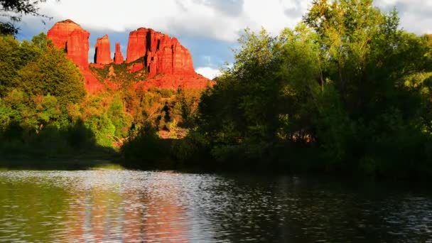 Rock Reflections River Arizona Southwest Usa — стокове відео