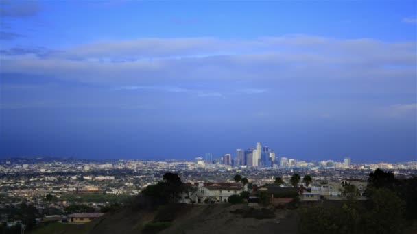 Los Angeles Time Lapse Downtown Molnlandskap — Stockvideo