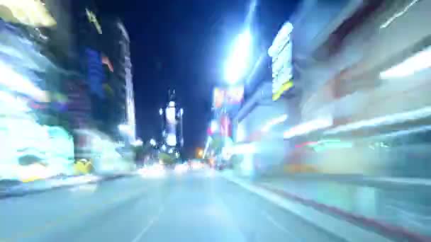 驾驶超速Pov洛杉矶夜景城 — 图库视频影像