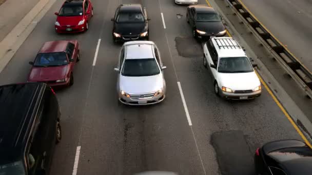 Highway Traffic Loop Time Lapse Highway Sunset — Vídeo de Stock