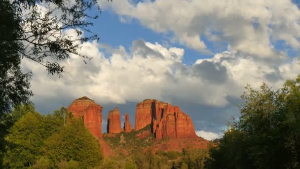 Sedona Time Lapse Cathedral Rocas Arizona Suroeste Estados Unidos — Vídeos de Stock