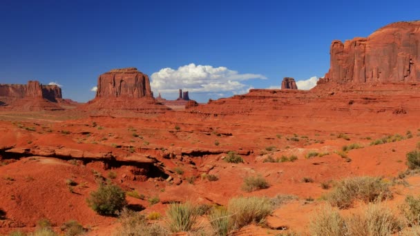 Monument Valley Daytime Lapse felhők Arizona és Utah Southwest USA