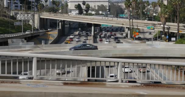Dálniční Doprava Centru Los Angeles — Stock video