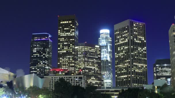 Los Angeles Downtown Time Lapse Byggnader — Stockvideo