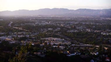 San Fernando Vadisi Hollywood Otoyolu Günbatımı Los Angeles California ABD