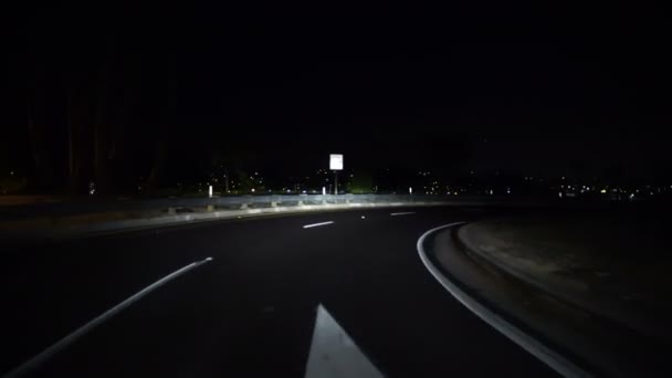 Driving Plates Freeway Front View Interstate 110 South Bound — Stock video