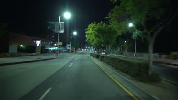 Řidičské Značky Downtown Bridge Zadní Pohled Hill Bridge Dálnici 101 — Stock video