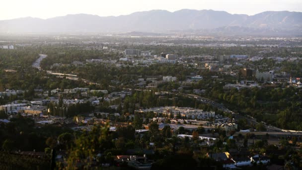 San Fernando Valley Hollywood Freeway Los Angeles Usa — стокове відео