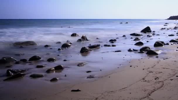 Czas Plaży Lapse Waves Crashing — Wideo stockowe