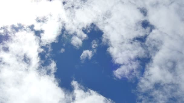 Nubes Lapso Tiempo Cielo Azul — Vídeo de stock