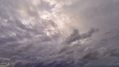 Zaman Hızı Bulutları Mavi Gökyüzü