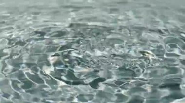 Su Yüzeyine Su Damlaları Taçlı Dalgalanmalar