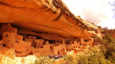 Mesa Verde Ulusal Parkı Uçurum Sarayı Colorado 'daki Amerikan Harabeleri