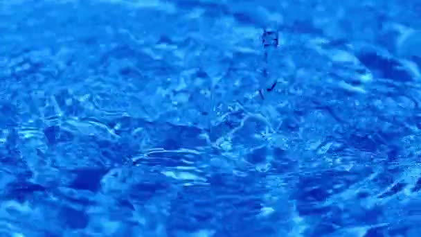 Gouttes Eau Slow Motion Pour Arrière Plan — Video