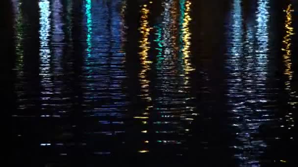 footage of Water Surface at Night for background